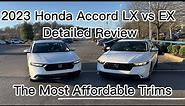 2023 Honda Accord LX vs EX_Review and Comparison