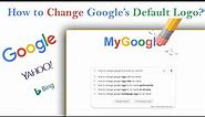 How to change google logo with your name? (Only for Computer)