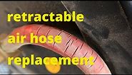 Retractable AIR HOSE replacement. How to do it.