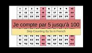 Je Compte Par 5 : Skip Counting By 5s in French : French Kinder TV