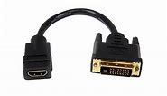 StarTech.com 8in HDMI to DVI-D Video Cable Adapter - HDMI Female to DVI Male - HDMI to DVI Dongle Adapter - 20.32 cm | Dell Australia