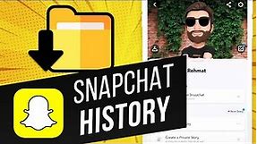 How to See Your Snapchat History | View Old Snaps in Snapchat | See Snapchat Conversation History