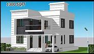 1300 SQFT 5BHK 3D House Plan | 32x41 Latest House Design | Modern Villa Design | Gopal Architecture