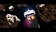 The Tardis flying through asteroids - Doctor Who - Blender Animation