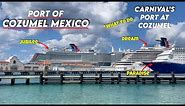 Cozumel Mexico Port. What To Do At The Port Of Cozumel. Carnival Jubilee. A Tour of The Port.