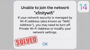 Unable to Join Xfinity Wi-Fi Network on iPhone in iOS 14.4.2 [Fixed]