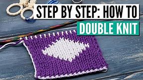 How to do double knitting - Getting started, changing colors, the best selvage, etc