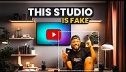 Create a fake YouTube Studio Background for Free | YouTube Studio Set-up