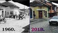 Valjevo, Tesnjar - kako je izgledao 1960. a kako izgleda danas 2018. Tešnjar.
