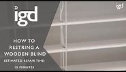 Wooden Blinds Direct: Restringing a wooden blind
