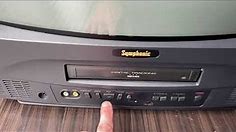 Working Symphonic SC319A TV VCR Combo Television