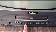 Working Symphonic SC319A TV VCR Combo Television