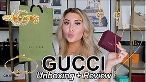 *DOUBLE* GUCCI JEWELRY UNBOXING 2021! || NEW Double G key With Crystals Collection *Spring 2021*