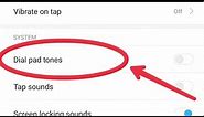 How To Enable Dial pad tones in Android