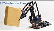 How to make a robotic arm using arduino - assemble and control a 4 DOF robot mechanical arm kit