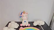 Fondant Cake Toppers. #unicorn #rainbows #hearts #clouds #colors #fondanttoppers #sugartoppers #customtoppers #caketoppers #cakedecoration #cakedecorating #cakedecorator #caketopperideas #birthdays #birthdayideas #party #partridges #girls | Chez's Cakes & Sugar Arts