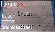 Laser marking on steel | Laser annealing Demonstration | Laserax