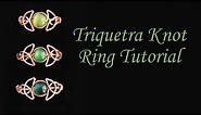 Celtic Triquetra Knot Ring Tutorial - Easy Beginner Wire Wrapping - Irish St. Patrick's Day Jewelry