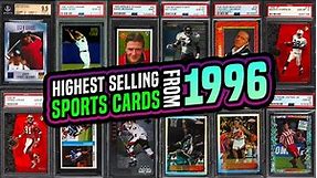 TOP 15 Sports Cards from 1996 Rookie Card basketball, baseball, football, soccer, golf and more!