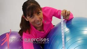 How to Fit the Right Size Exercise Ball for your Seated Core Exercises