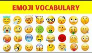 Facebook and Whatsapp Face Emoji Meaning in English | Emojis Vocabulary with Pictures #emoji
