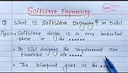 what is software designing? full Explanation | Learn Coding