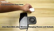 Wireless Charger for Samsung - 2 in 1 Dual Wireless Charging Pad for S21/S20/S10/S9/S8/Note 20/10/9/Galaxy Z Flip Fold Series, Samsung Watch 4/3 Active 2/1,Gear S4/S3 Samsung Galaxy Buds 2/+/Pro/Live