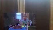 Toy story 1995 woody screaming & terror on his forehead
