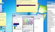 StickyNotes - How To Change FONTS and FONT COLORS