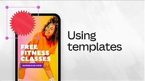 How to use templates on Canva for mobile (2/10)