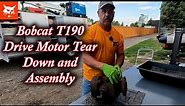 Bobcat T190 Drive motor repair, teardown and assembly procedure.
