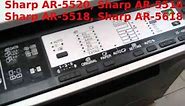 Sharp AR- 5618, AR-5520,AR-5516 ,AR-5518 install new developer code