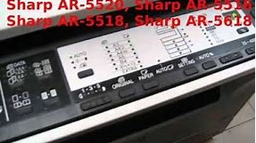 Sharp AR- 5618, AR-5520,AR-5516 ,AR-5518 install new developer code