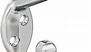 Amerock H5545126 | Noble Double Prong Decorative Wall Hook | Polished Chrome Hook for Coats, Hats, Backpacks, Bags | Hooks for Bathroom, Bedroom, Closet, Entryway, Laundry Room, Office