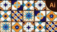 How to create geometric pattern of Moroccan tile in Adobe Illustrator