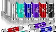 VIHOSE 48 Pcs Mini Flashlights Bulk with Keychain Bright LED Flashlights Portable 5 Bulbs Small Flashlights Keychain Bulk with Battery Employee Appreciation Gifts for Party Favors(Multi Style)