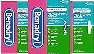 Benadryl Extra Strength Anti-Itch Topical Cream with 2% Diphenhydramine HCI & for Itch Relief of Outdoor Itches Associated with Poison Ivy, Insect Bites & More, 3 x 1 oz