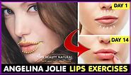 Angelina Jolie lips Exercises | Get Fuller lips, Sexy Lips, Plump lips, Pinkish Lips