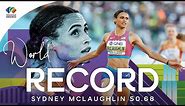 50.68! SYDNEY SMASHES 400M HURDLES WORLD RECORD | World Athletics Championships Oregon 22