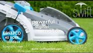 Swift EB137CD2 Wide 40v cordless battery electric lawn mower
