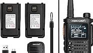 TIDRADIO (2nd Gen) TD-H8 GMRS Radio Two Way Radio,APP Programmable,Support Chirp,Long Range Walkie Talkies with 2pcs Rechargeable USB-C 2500mAh Battery,NOAA Weather Broadcast Receiver