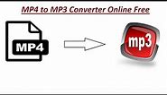 MP4 to MP3 Converter Online Free | Convert MP4 To MP3 Without Downloading Any Software