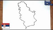 How to Draw Map of Serbia