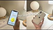 iphone 11 unboxing in 2022 (white, 128gb) | minimal phone cases, camera test