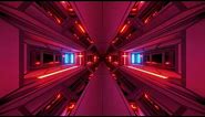Futuristic Red Alert Tunnel Zone Vj Motion Background Live Wallpaper | 4k Relaxing Screensaver