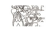 American Coloring Page - History for kids