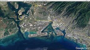 Pearl Harbor Attack Locations from Google Earth