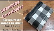 Burberry Kier Check E-Canvas & Leather Card Case (Review)