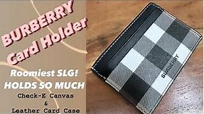 Burberry Kier Check E-Canvas & Leather Card Case (Review)