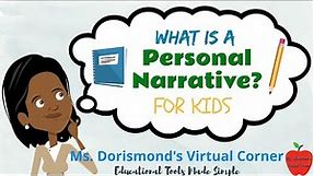 ✏️ What is Personal Narrative Writing? | Writing a Personal Narrative for Kids 1st & 2nd Grade